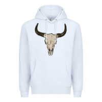 White cow skul Premium Hoodie - MaliasSmallBusiness