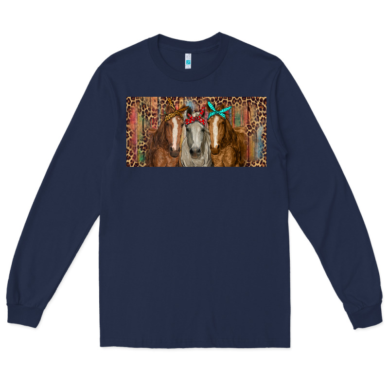 Horses With Serape And Leopard Long Sleeve Tee by RanaPortraitStore | Teevron