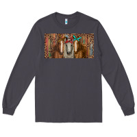 Smoke Horses with serape and leopard Long Sleeve Tee - RanaPortraitStore