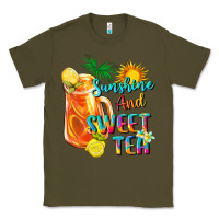 Army Green sunshine and sweet tea Classic Tee - texasbilliewilder