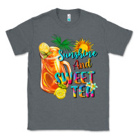 Charcoal Heather sunshine and sweet tea Classic Tee - texasbilliewilder