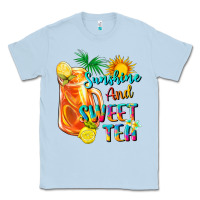 Dusty Blue sunshine and sweet tea Classic Tee - texasbilliewilder