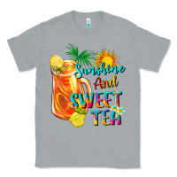 Heather Grey sunshine and sweet tea Classic Tee - texasbilliewilder