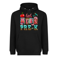 Black little miss pre k Heavyweight Hoodie - AdoDesignShop