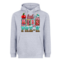 Heather Grey little miss pre k Heavyweight Hoodie - AdoDesignShop