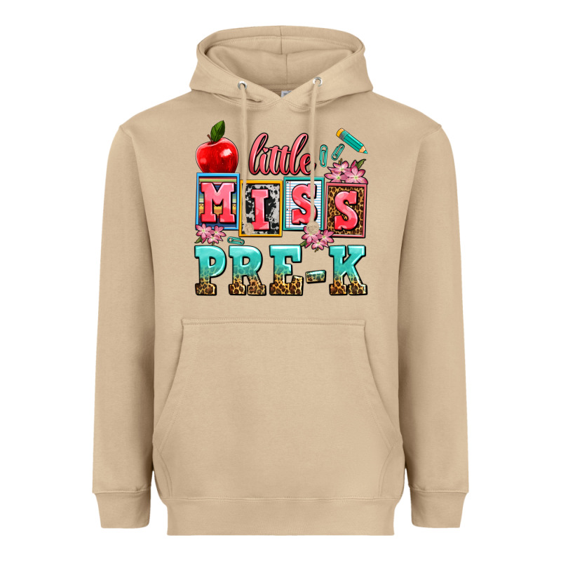 Little Miss Pre K Heavyweight Hoodie by AdoDesignShop | Teevron