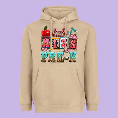 Little Miss Pre K Heavyweight Hoodie Designed By Adodesignshop