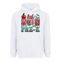 White little miss pre k Heavyweight Hoodie - AdoDesignShop