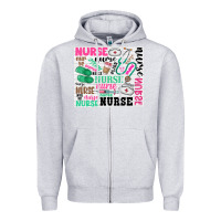 Heather Grey nurse Zipper Hoodie - Zillion Design Studio