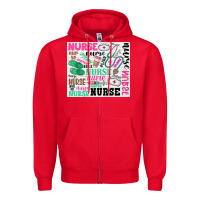 Red nurse Zipper Hoodie - Zillion Design Studio