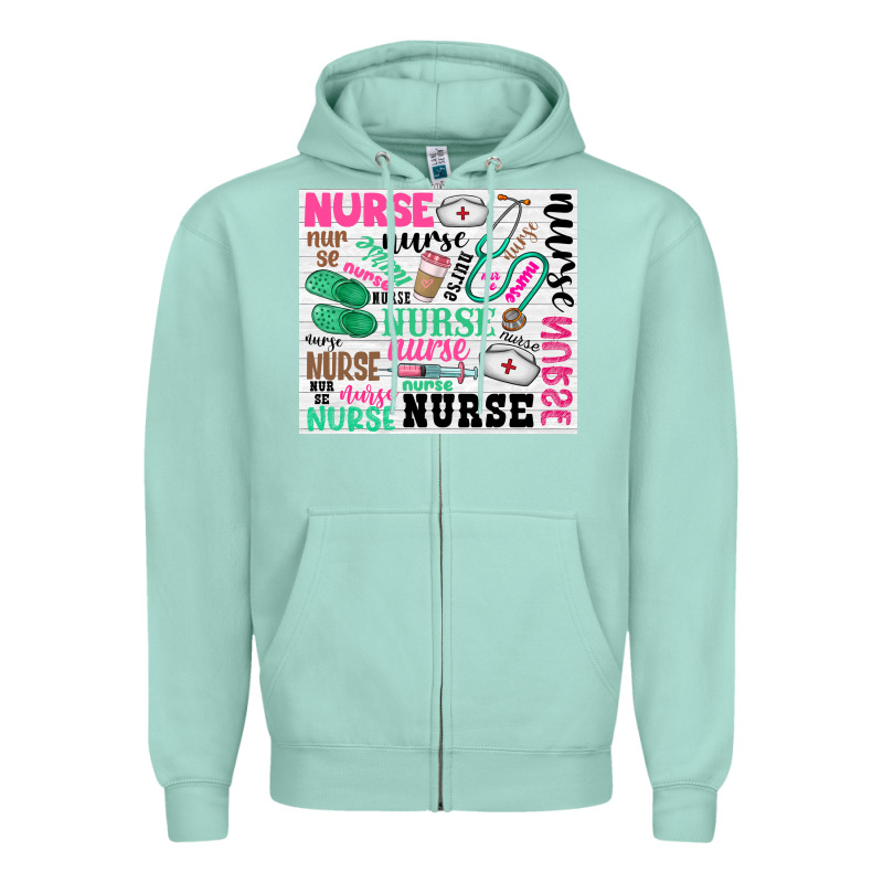 Nurse Zipper Hoodie by Zillion Design Studio | Teevron