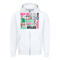 White nurse Zipper Hoodie - Zillion Design Studio