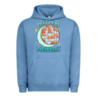 Pigment Pebble Blue meet me at midnight Urban Hoodie - MaliasSmallBusiness