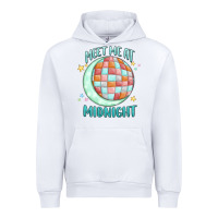 White meet me at midnight Urban Hoodie - MaliasSmallBusiness