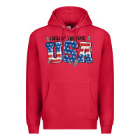 Cardinal land of the free usa Premium Hoodie - MaliasSmallBusiness