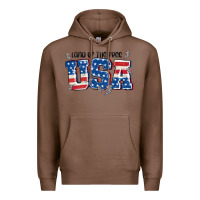 Chestnut land of the free usa Premium Hoodie - MaliasSmallBusiness