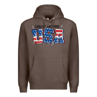 Coffee land of the free usa Premium Hoodie - MaliasSmallBusiness
