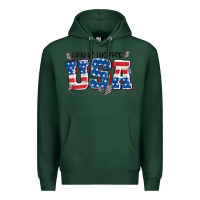 Sports Green land of the free usa Premium Hoodie - MaliasSmallBusiness