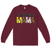 Burgundy ballpark mama Long Sleeve Tee - texasbilliewilder