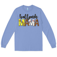 Colony Blue ballpark mama Long Sleeve Tee - texasbilliewilder
