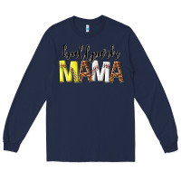 Navy ballpark mama Long Sleeve Tee - texasbilliewilder