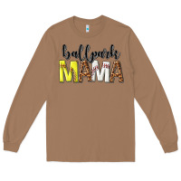 Toasted Coconut ballpark mama Long Sleeve Tee - texasbilliewilder