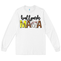 White ballpark mama Long Sleeve Tee - texasbilliewilder