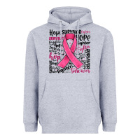 Heather Grey breast cancer ribbon Heavyweight Hoodie - JahusDesignShop
