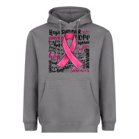 Breast Cancer Ribbon Heavyweight Hoodie | Teevron