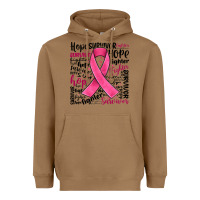 Toasted Coconut breast cancer ribbon Heavyweight Hoodie - JahusDesignShop