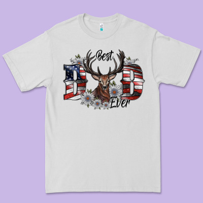 Best Dad Ever Premium Tee Designed By Sublimationcraftshop