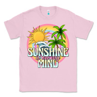 Bubblegum Pink sunshine is on my mind Classic Tee - texasbilliewilder