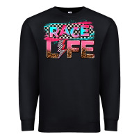 Black race life Premium Sweatshirt - AdoDesignShop
