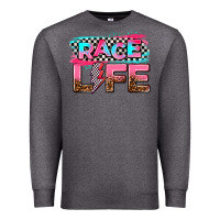 Charcoal Heather race life Premium Sweatshirt - AdoDesignShop