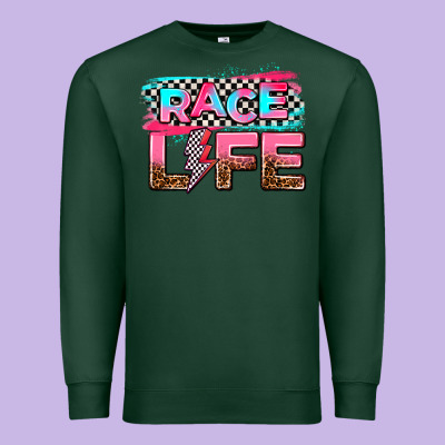 Race Life Premium Sweatshirt Designed By Adodesignshop