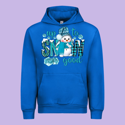 Up To Snow Good And Cute Snowman Urban Hoodie Designed By Nancycooperartshop