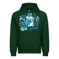 Forest Green up to snow good and cute snowman Urban Hoodie - NancyCooperArtShop