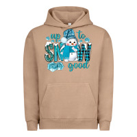 Pigment Burro up to snow good and cute snowman Urban Hoodie - NancyCooperArtShop