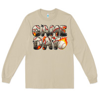 Mushroom game day baseball leopard Long Sleeve Tee - Zillion Design Studio
