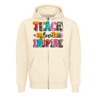 Sandshell teach love inspire Zipper Hoodie - Zillion Design Studio