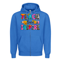 True Royal teach love inspire Zipper Hoodie - Zillion Design Studio