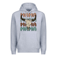 Heather Grey mama Premium Hoodie - MaliasSmallBusiness