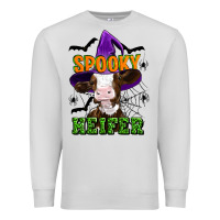 Dove Grey Spooky heifer halloween Premium Sweatshirt - Artiststas