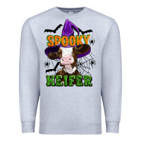 Heather Grey Spooky heifer halloween Premium Sweatshirt - Artiststas