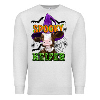 Oatmeal Heather Spooky heifer halloween Premium Sweatshirt - Artiststas