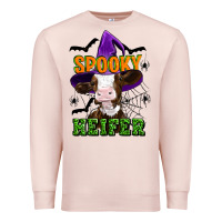 Pale Pink Spooky heifer halloween Premium Sweatshirt - Artiststas