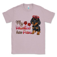 Lilac my valentine has paws Classic Tee - RanaPortraitStore