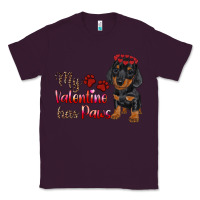 Plum my valentine has paws Classic Tee - RanaPortraitStore