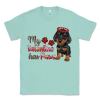 Seafoam my valentine has paws Classic Tee - RanaPortraitStore