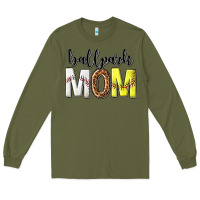 Army Green ballpark mom Long Sleeve Tee - texasbilliewilder